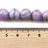 Natural Striped Stone Beads Strands G-D315-A01-02-8mm-5
