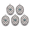 Tibetan Style Alloy Pendants PALLOY-R113-16TAS-NR-1