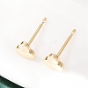 Brass Clover Stud Earrings for Women EJEW-G441-06D-G-3