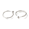 304 Stainless Steel Ring Stud Earrings for Women EJEW-S227-57P-2