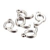 Platinum Plated Alloy Letter Pendants LS-PALLOY-J718-01P-Q-2