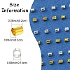 1200Pcs 2 Colors Brass Crimp Beads KK-FS0001-37-4