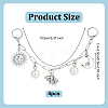 4Pcs Brass Boot Strap Chains HJEW-OC00242-2