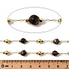Handmade Tiger Eye Faceted Round Beaded Chains CHC-F021-01G-06-2