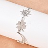 304 Stainless Steel Link Bracelets SA-CBA7739-03P-3