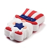 Independence Day Theme Silicone Beads SIL-M005-01E-2