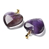 Natural Amethyst Pendants G-G956-B03-G-2