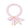 Sweet Bowknot High Quality Glass Seed Bead Handmade Fashion Ring for Women DB6588-1-1