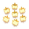 201 Stainless Steel Sew on Prong Settings STAS-T032-08-10mm-G-1