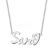 SHEGRACE Rhodium Plated 925 Sterling Silver Pendant Necklaces JN886A-1