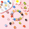 40Pcs 10 Colors Handmade Lampwork Beads LAMP-PA0001-10-5