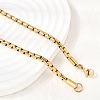 304 Stainless Steel Box Chain Necklaces for Unisex NJEW-K305-02B-G-3