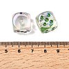 UV Plating Transparent Acrylic Beads OACR-H054-13-3