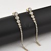 304 Stainless Steel Clear Cubic Zirconia Tassel Stud Earrings EJEW-Z094-01A-G-2