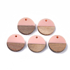 Resin & Walnut Wood Pendants RESI-S358-02C-07-1