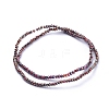 Electroplate Glass Beads Strands GLAA-F079-FR10-2