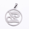 304 Stainless Steel Pendants STAS-K162-079P-2