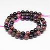 Natural Tourmaline Bead Strands G-G944-8mm-07-2