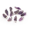 Natural Amethyst Pendants G-F587-03P-1