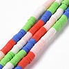 Handmade Polymer Clay Bead Strands CLAY-C003-02F-1