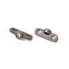 Rack Plating Brass Pave Clear Cubic Zirconia Connector Charms KK-G433-04B-1