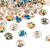  50Pcs 10 Colors Glass Cabochons GLAA-TA0001-74-3