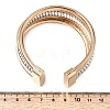 Two-tone Iron Multi-strand Snake Chain Cuff Bangles for Women BJEW-P390-01C-A-3