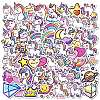 50Pcs Cartoon Unicorn Paper Sticker STIC-C012-03-2