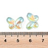 AB Color Plated Transparent Glass Beads GLAA-Z020-01D-3