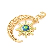 Brass Enamel Pendants KK-CBA5C1E-01G-2