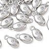 SHEGRACE Brass Micro Pave Clear Cubic Zirconia Charms XGRQ7H528-958P-1