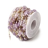 Handmade Natural Amethyst Nuggets Beaded Chains CHC-F020-03G-05-3