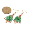 Christmas Tree Dangle Earrings for Women EJEW-MZ00099-3