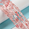 Cherry Quartz Glass Beads Strands G-M420-H07-03-2