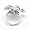 925 Sterling Silver Finger Ring Components STER-E060-89P-3