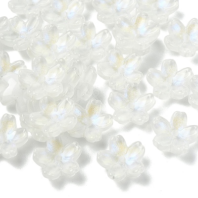 30Pcs Electroplate Transparent Glass Beads GLAA-YW0005-02A-1