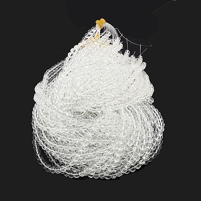 Imitate Austrian Crystal Glass Round Bead Strands GLAA-F030-6mm-01-1