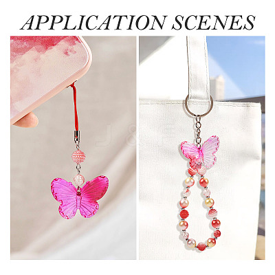 100Pcs 4 Styles Acrylic with Plastic Imitation Pearl Beads OACR-TA0002-88-1