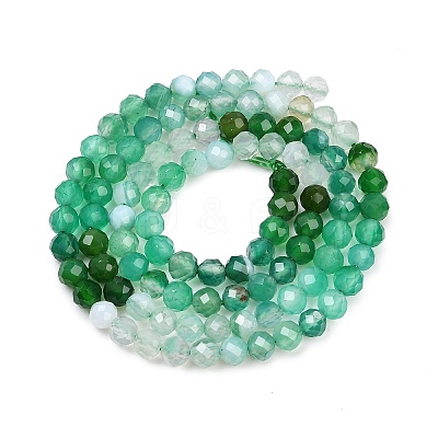 Natural Green Onyx Agate Beads Strands G-L633-A01-4mm-1