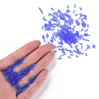 Transparent Glass Bugle Beads SEED-N005-001-C03-1