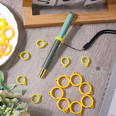 60Pcs 2 Style Silicone Pendant SIL-GF0001-43A-1