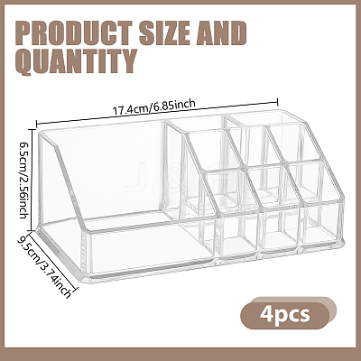 4Pcs Acrylic Cosmetic Storage Stands ODIS-GO0001-23-1