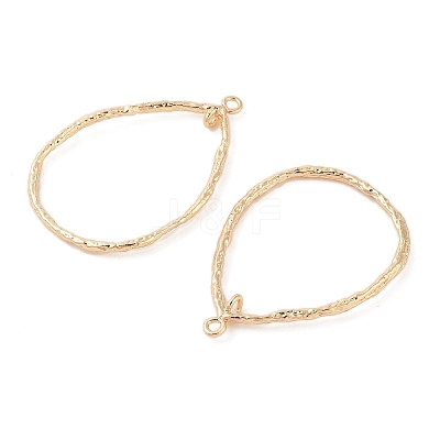 Brass Open Back Bezel Pendants LS-KK-N256-01G-G-1
