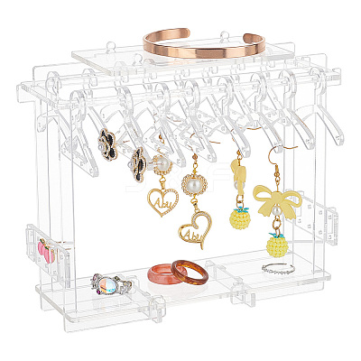 1 Set Transparent Acrylic Earring Display Stands EDIS-PH0001-28-1
