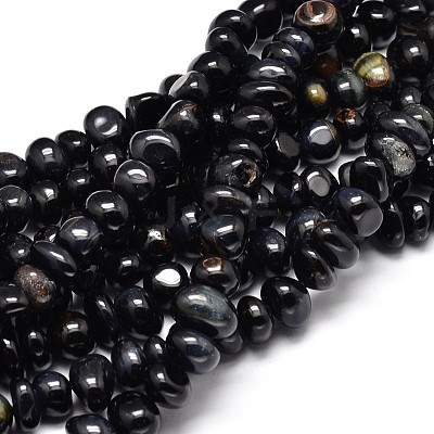 Dyed Natural Tiger Eye Nuggets Beads Strands G-J337-49C-1