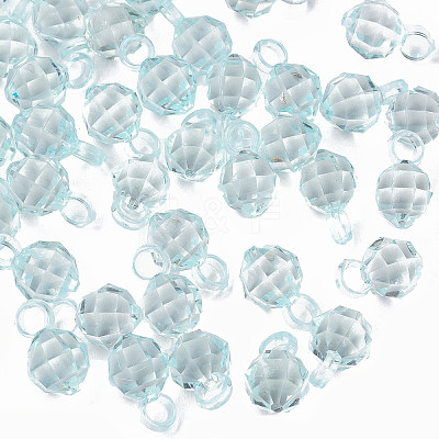 Transparent Acrylic Pendants MACR-S373-125-B06-1