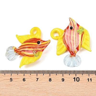 Handmade Lampwork Pendants LAMP-G162-01C-1