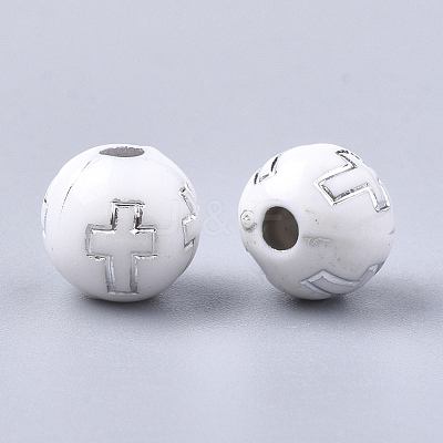 Plating Acrylic Beads PACR-Q113-10N-1