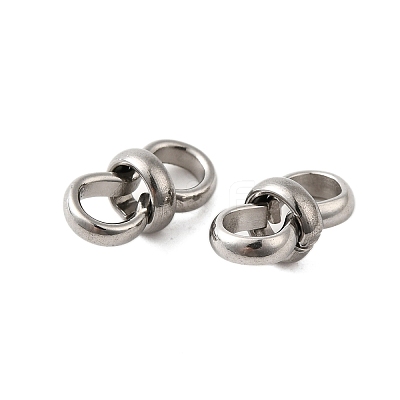 304 Stainless Steel Connector Charms STAS-V012-04P-1