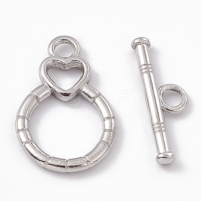 Non-Tarnish 304 Stainless Steel Toggle Clasps STAS-G299-01P-1